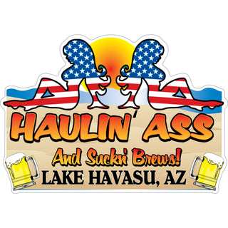 Lake Havasu  AZ   Haulin Ass   Sticker