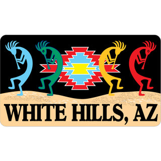 White Hills  AZ Kokopellis Sticker