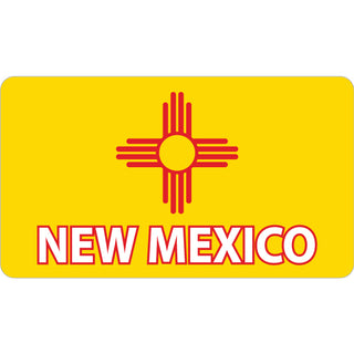 New Mexico   New Mexico State Flag with New Mexico Sticker