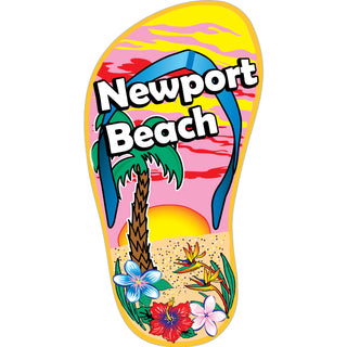 OK4 Newport Beach Tropical Flip Flop Single (00097) Sticker