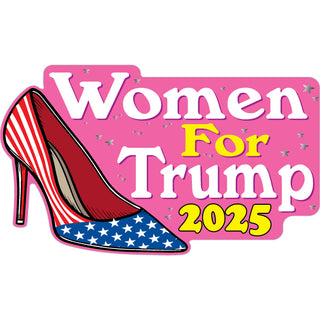 Novelty   Women For Trump 2025 Sticker