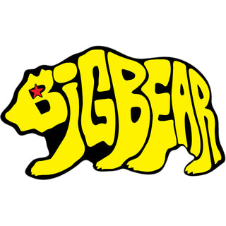 Big Bear   Yellow Letter Bear Sticker