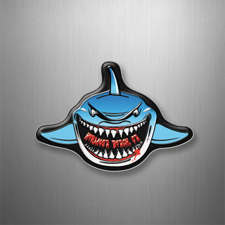 Hermosa Beach CA   Shark Front View 3D Magnet