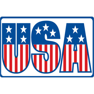 Novelty   USA Stars and Stripes Sticker