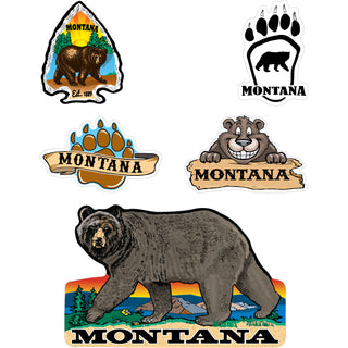 OK4 Montana Bears 5UP Double Card XL (00758) Sticker