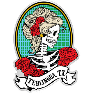 Terlingua  TX   Katrina Side View Sticker