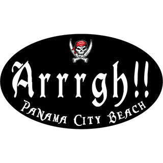 OK3 Panama City Beach Arrrgh!! Oval Sticker