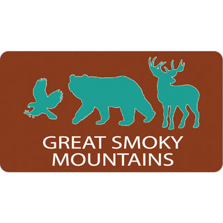 Great Smoky Mountains EAGLE BEAR DEER Sticker