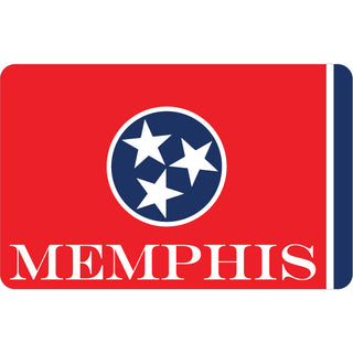 Memphis On Tennessee Flag Sticker
