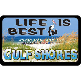 GULF SHORES LIFE IS BEST Sticker