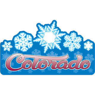 OK3 Colorado Snowflakes Sticker