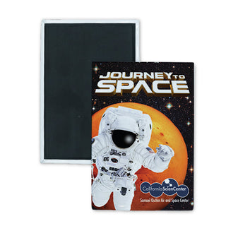 Journey to Space Rectangle Badge Magnet