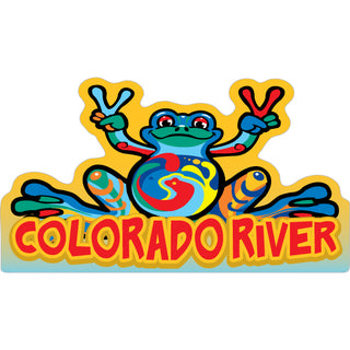 Colorado River   Peace Frog Sticker
