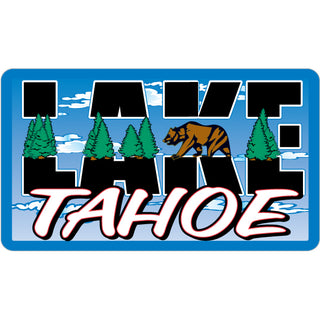 Lake Tahoe   Tree Bear Letters Sticker