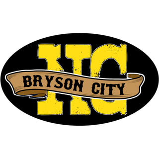 Bryson City  NC Gold Country Euro Sticker