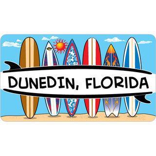 Dunedin  FL 6 Surfboards Sticker