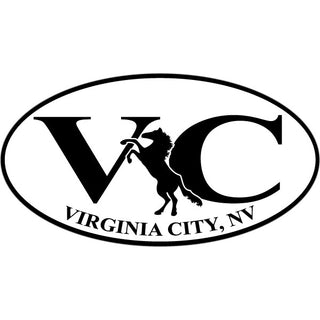 Virginia City NV   VC Horse Euro Sticker