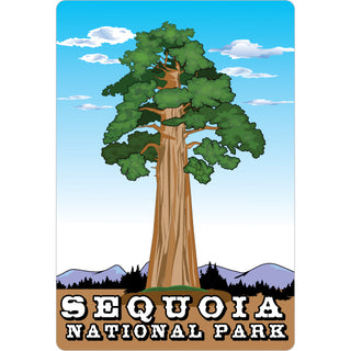 Sequoia National Park   Sequoia Tree Vertical Sticker