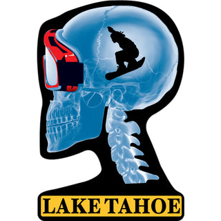 Lake Tahoe   X ray skull Sticker