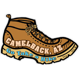 Camelback  AZ Take a Hike Boot Sticker