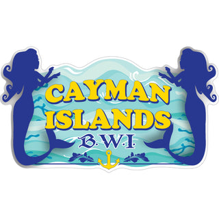 Cayman Islands B.W.I Mermaids Sticker