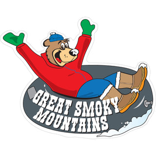 OK4 Great Smoky Mountains Winter Intertubing Bear Sticker