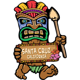 Santa Cruz  California   Tiki Guy Sticker