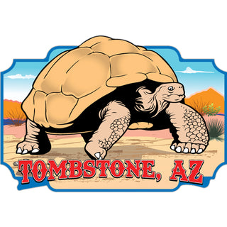Tombstone AZ Desert Tortoise Sticker