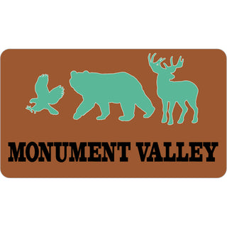 Monument Valley   3 Animal Green Silhouettes Sticker