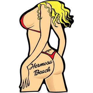 OK4 Hermosa Beach Backside Torso Sticker