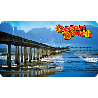 Ocean Beach CA Pier Photo Sticker