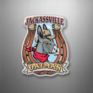 Oatman   Horseshoe Donkey Cowboy Hat 3D Magnet