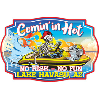 Lake Havasu  Az   Comin' In Hot Sticker