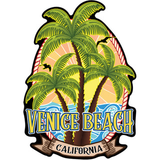 Venice Beach  California   Triple Palms Sticker