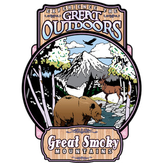 Great Smoky Mountains   Great Outdoors Winter Sticker