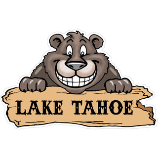 Lake Tahoe   Smiling Bear Sticker