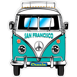 San Francisco   Bus Front View Sticker