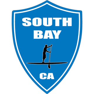 OK4 South Bay  CA Stand Up Paddleboard on Blue Shield Sticker