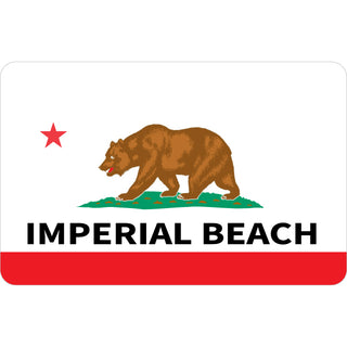 Imperial Beach California Flag Sticker
