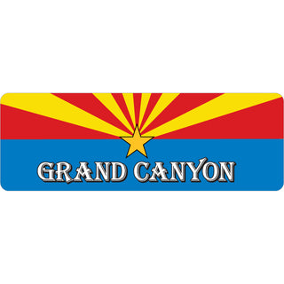 Grand Canyon  AZ   Arizona Flag Sticker