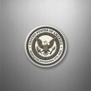 Novelty   Circle Seal 250th Anniversary 3D Magnet