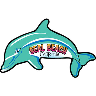 Seal Beach CA Dolphin Sticker