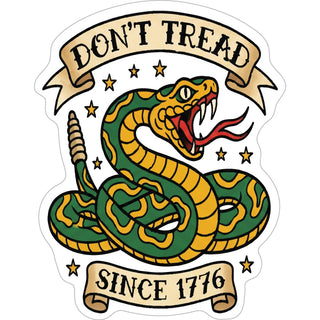 DONT TREAD ON ME SNAKE Sticker