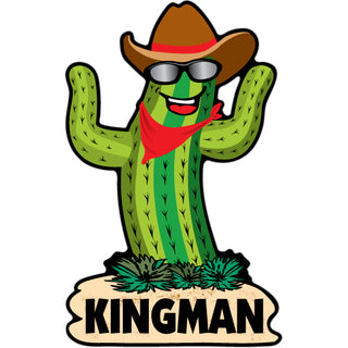 Kingman Happy Cactus Sticker