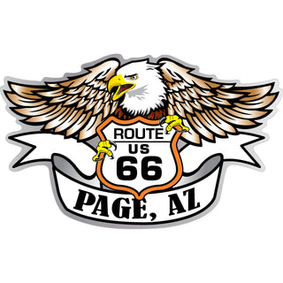 Page  AZ   Rte 66 Eagle Sticker