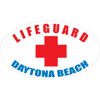 OK4 Daytona Beach Lifeguard Oval Sticker