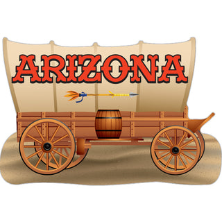 Arizona Covered Wagon Sticker