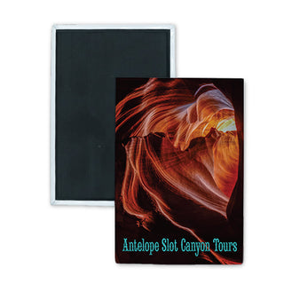 Antelope Slot Canyon Tours Heart (new) Rectangle Badge Magnet