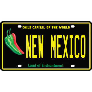 New Mexico   Black Chile License Plate Sticker