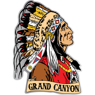 Grand Canyon   Native American Chief Sticker